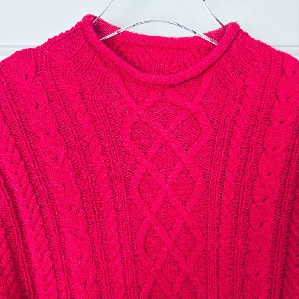 J. Crew NWT Cable Knit Rolled Neck Sweater Size Small